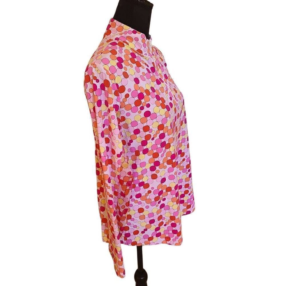 IBKUL Womens Pink Print Long Sleeve Sun Protection Cooling Top Large - Picture 5 of 13